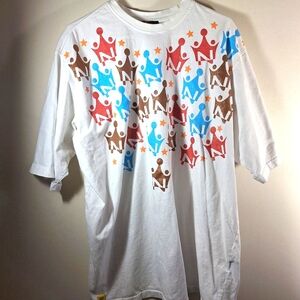 Notorious B.I.G. Men's White Short Sleeve Rare Glitter/Crown Tee Size 2XL